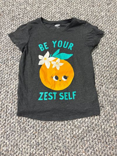 Old navy Be your zest self grey tshirt 5T