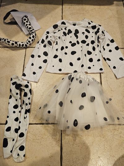 Dalmation Costume Age 5-7 5T/5