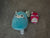 Squishmallows NEW: two Squishmallows teal llama and small pink fox