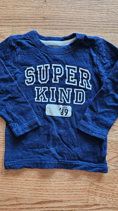 Carter's Like new double layer graphic shirt keep your little warm 24 Months