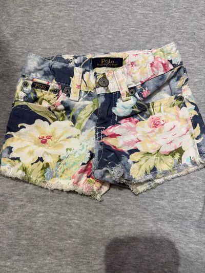 Polo Ralph Lauren Floral Denim Shorts  2T