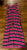 Banana republic Pink, black and white striped dress Women's - XS