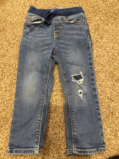 Old Navy karate skinny with drawstring jeans pants  2T