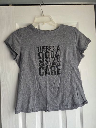 I don't care short sleeved shirt  Women's - S