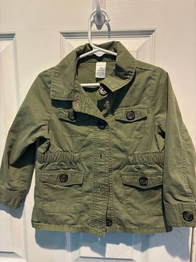 Carters Green spring/fall coat 3T