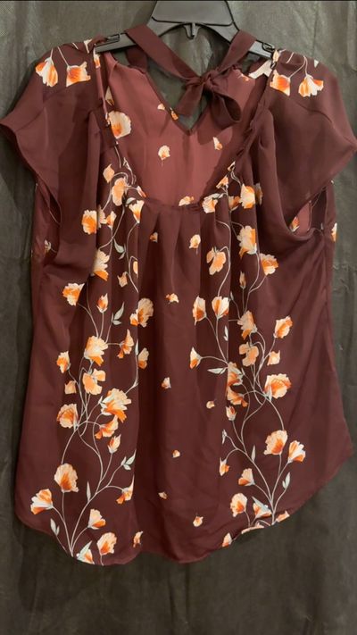 LAUREN CONRAD MAROON TOP Women's - XXL