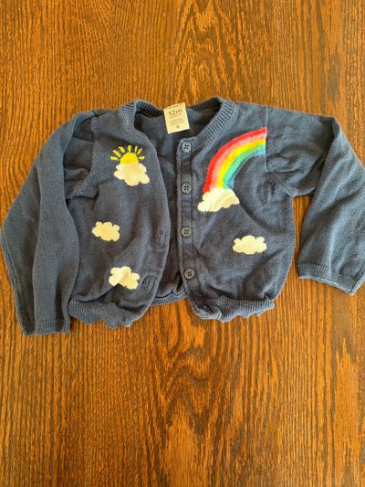 Carters rainbow cardigan  12 Months