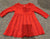 Koala baby Very soft red dress with small ruffles 6 Months