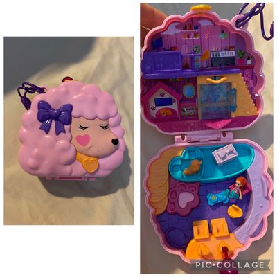 Polly pocket Polly pocket poodle shaped house with Polly and dog