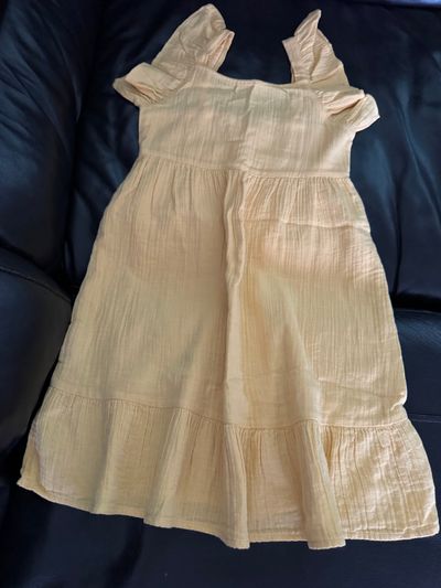 Cat & Jack Yellow Sleeveless Dress 7-8
