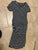 Dark blue and white striped maternity dress  Women's - M
