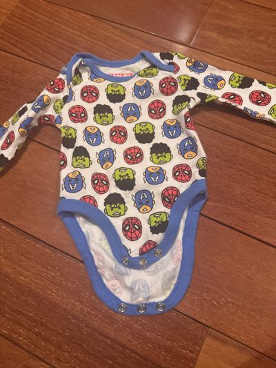 Marvel, newborn, superhero onesie  Newborn