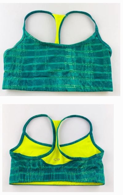 GREEN REVERSIBLE SPORT BRA  Women's - S