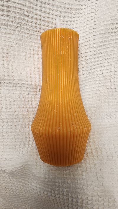 NEW LED WAX CANDLE batteries operator  6" high