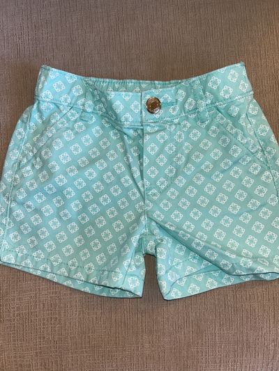 Carters Aqua patterned denim shorts 3T