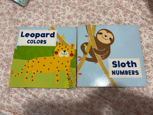 Unknown Sloth numbers leopard colors bundle board books