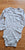 Carter's Like new Boys 18M bodysuit feature white and gray stripes 18 Months
