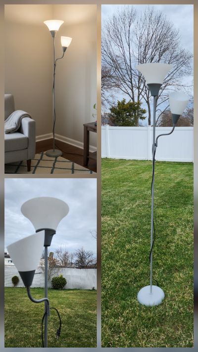FLOOR LAMP 2 HEAD Like NEW