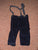 Just One You by Carters navy blue pants with suspenders 6 Months