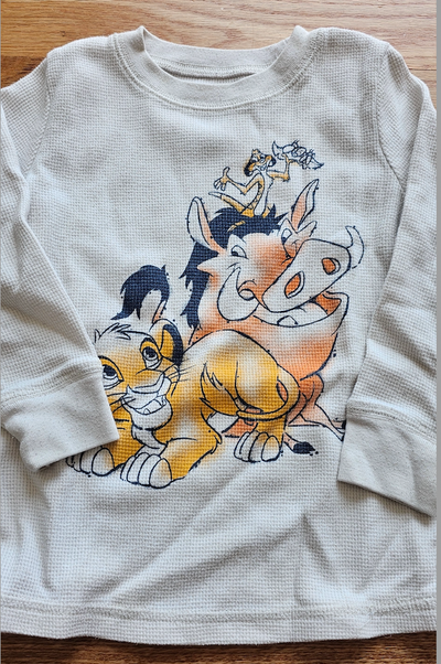 Jumping Beans Disney Excellent Condition graphic long sleeve shirt Lion King character 24 Months