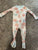 Burts bees floral zipper PJ  12 Months