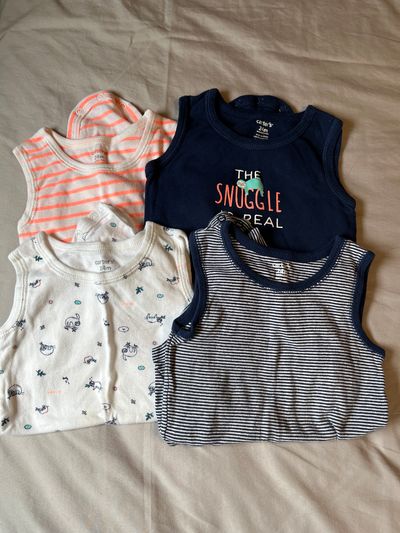 Carters 24m tank onesie 4 pack sloths  18-24 Months
