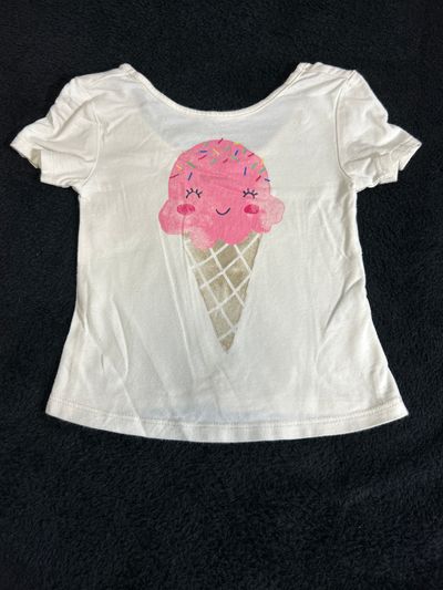 Old navy White w ice cream cone t 12 Months
