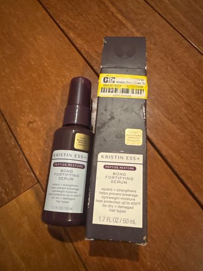 Brand new Kristin Ess+  bond fortifying serum Retail $20peptides strengthens, prevents breakage heat protection