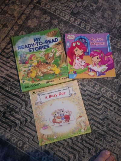 Ready to read stories,  My 1st Sleepover A busy Day