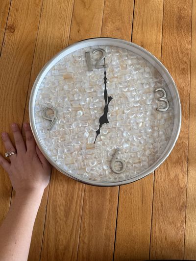 Quartz Nordstrom Wellgain Gorgeous silver and mother of pearl quartz clock from Nordstrom