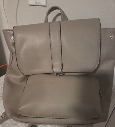 Maclynn Women's backpack purse Gray, decent condition