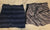 Set of 2 Boys Shorts 12M Dark blue is a stiffer material, gray one is like a sport short 12 Months