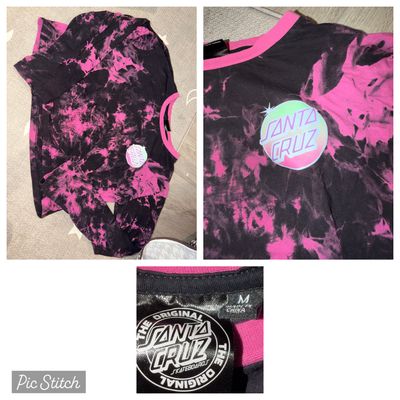 Santa Cruz Pin and black tie dye long sleeve shirt Junior M - 4