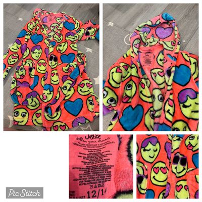 Justice Emoji girls robe 14-16