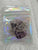 Brand New Handmade Dog Tag Paw Print heart necklac Purple
