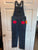 Gymboree BNWT denim overalls with apples- so cute for school! 10-12