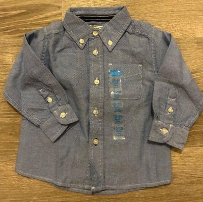 The Childrens Place New with tag Blue button down oxford shirt 12-18 Months