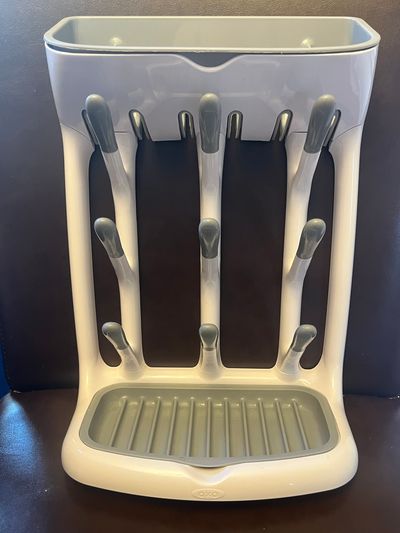 OXO Tot Space saving drying rack White and gray. Great condition! SFPF home