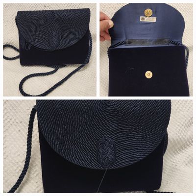 navy blue mini purse like new