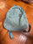 Light blue corduroy bookbag White fable