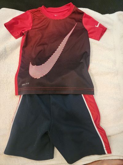 Nike Drifit top. , OkieDokie short set Nike Drifit  top and OkieDokie short set 4T