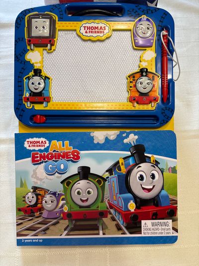 Thomas and Friends board book With attached magnetic drawing pad