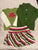 Gymboree 3piece matching set-size 6 skort&long sleeve shirt&size 5/6sweate 6T/6