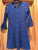 Justice Beautiful lace blue dress 3/4 sleeve 14-16