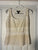 White House Black Market Size M, Tan and white stripe sleeveless, square neck top Women's - M