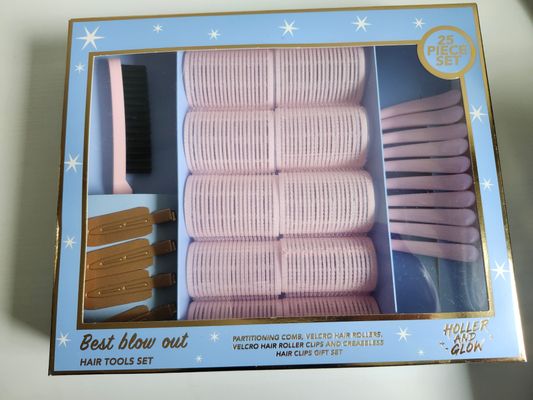 Hair velcro rollers comb and clips new
