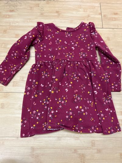 Carters Red Floral Dress 24 Months