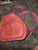 Orange pink flowers mini backpack