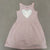 Carters kids Pink tank dress w sequin heart 6T/6