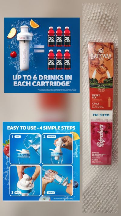 NEW CIRKUL FLAVOR WATER pack of 2